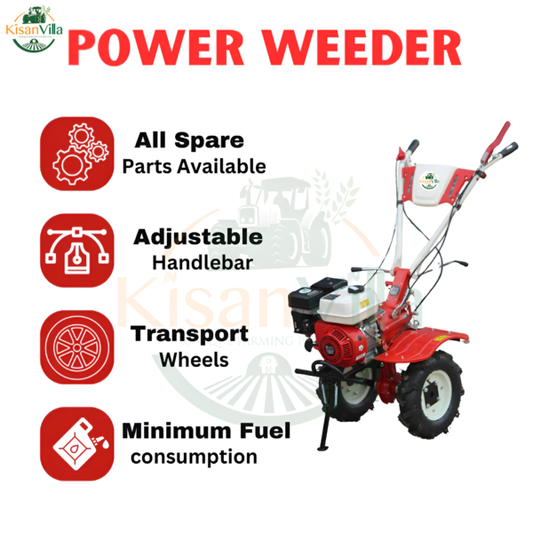 Kisanvilla 7HP Agricultural Power Weeder - Image 2